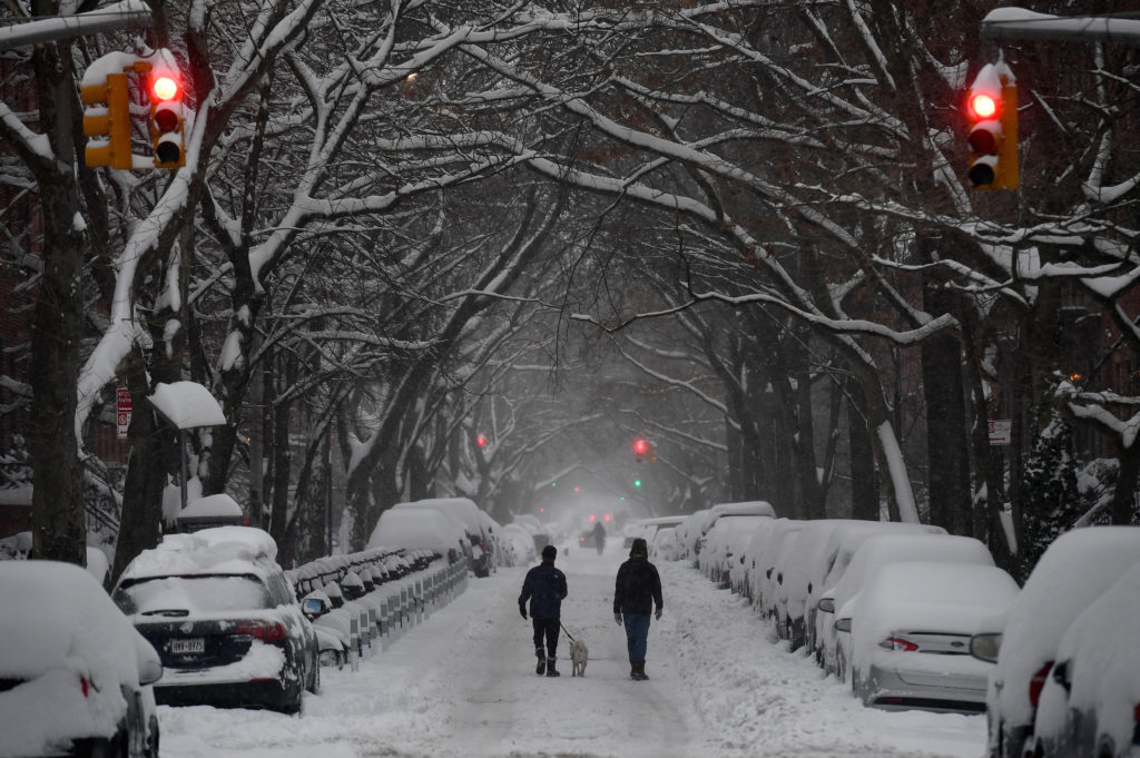 Te mostramos en fotos cómo fue la increíble nevada de Nueva York que puso en pausa a gran parte de su población