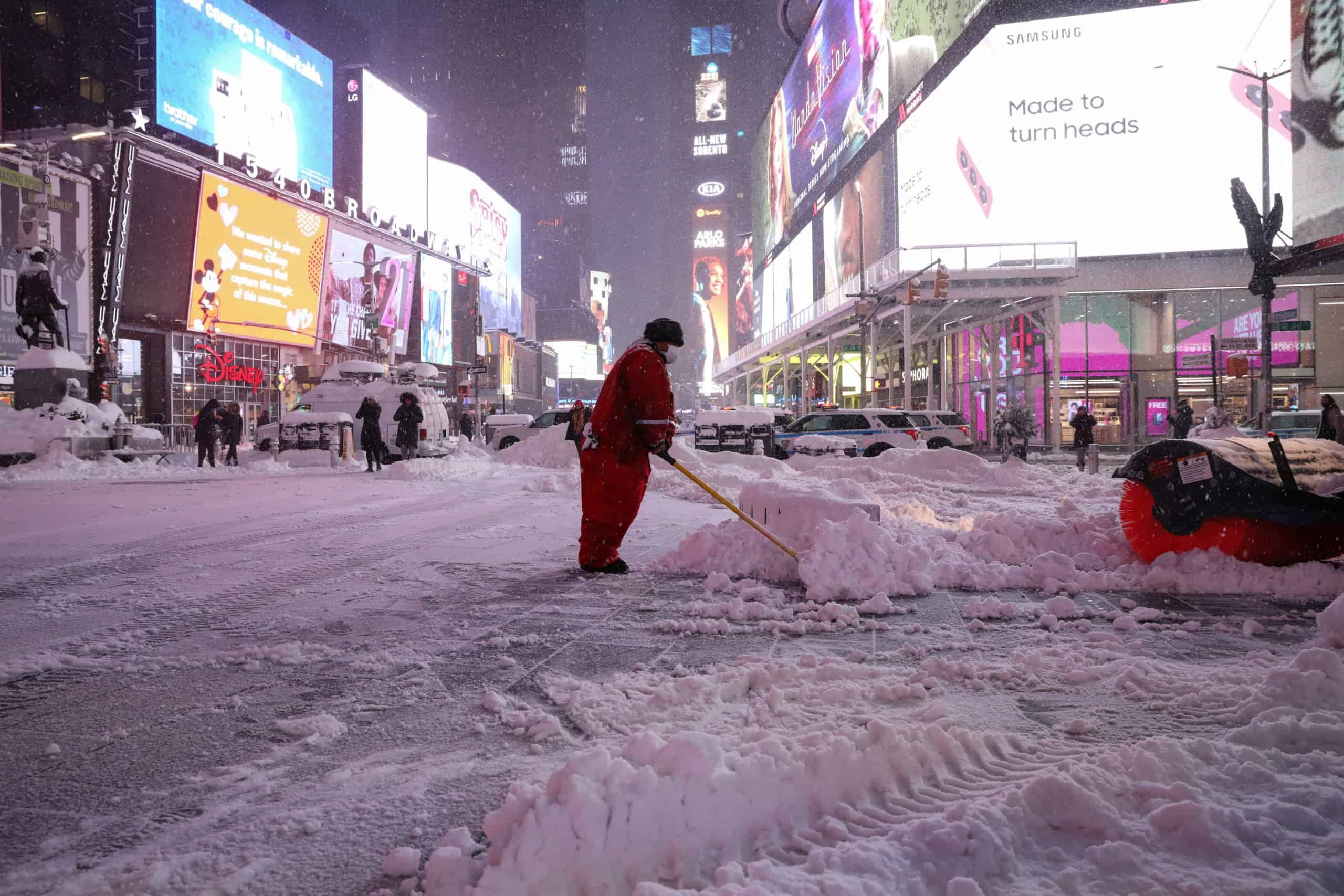 Te mostramos en fotos cómo fue la increíble nevada de Nueva York que puso en pausa a gran parte de su población