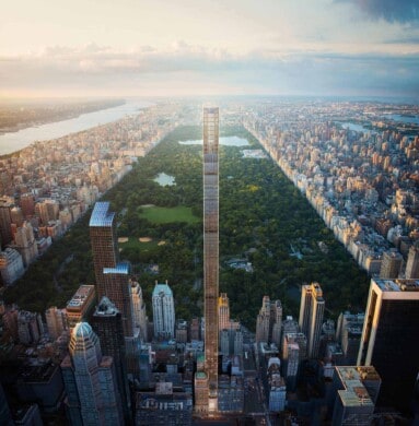 Así es el rascacielos más estrecho del mundo que será inaugurado en Manhattan en este 2021