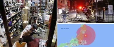 Un terremoto de 7.3 de magnitud ocurrió en la costa este de Japón