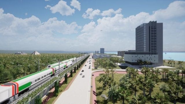 Avanzan las obras del Tren Maya: acuerdan que el tramo Cancún-Playa del Carmen será elevado