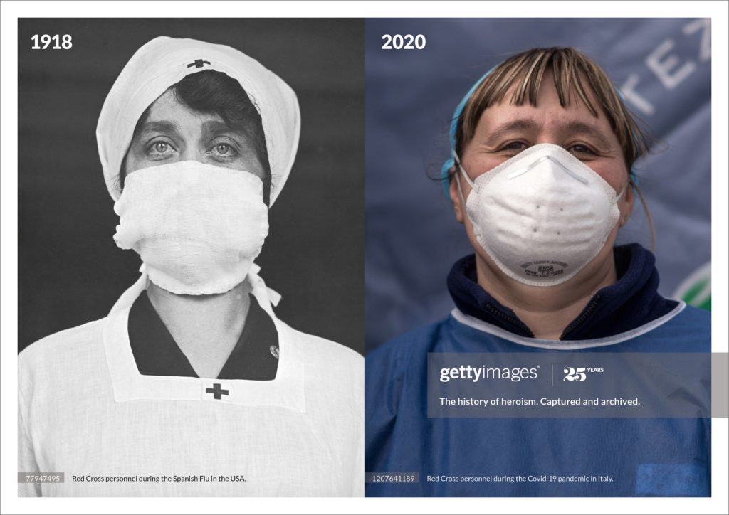 "La historia se repite": esta campaña pone en valor las imágenes uniendo en un mismo lugar fotos de dos momentos históricos alejados en el tiempo 