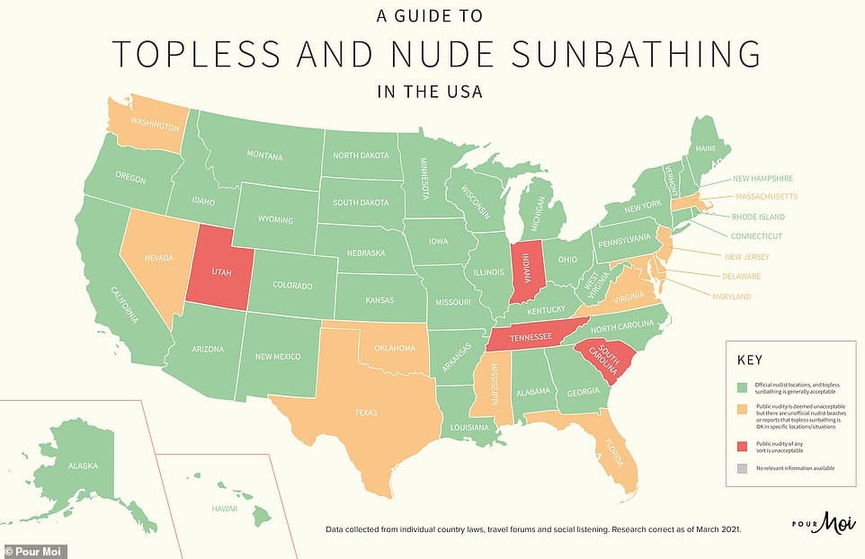 sol en topless El mapa revela qué países puedes tomar sol en topless o desnudo sin meterte en problemas sol en topless