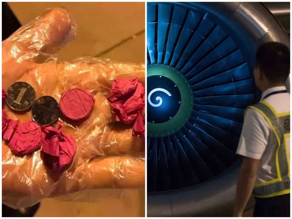 Autonomous Rail Rapid Transit Un hombre arrojó monedas en el motor del avión como augurio de "buena suerte" antes de su vuelo monedas