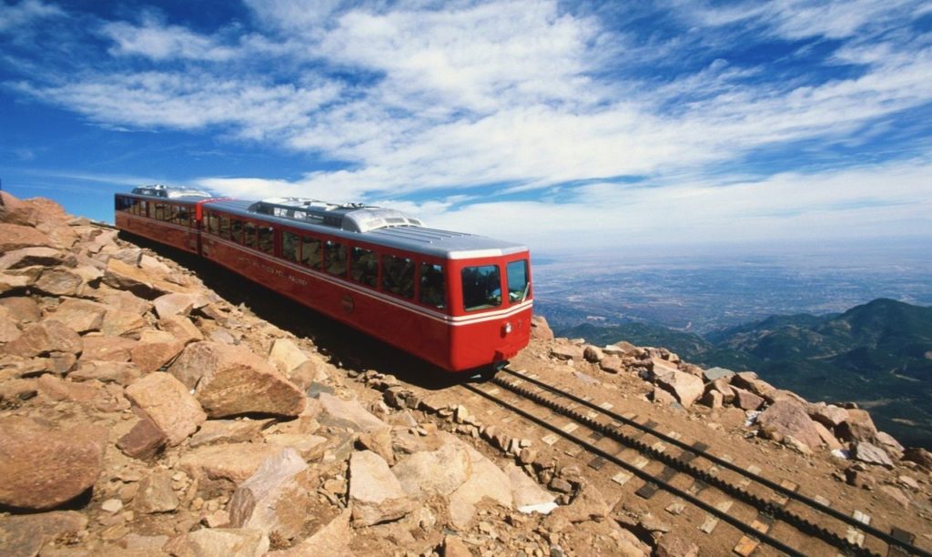 image ferrocarril de montaña más alto de Estados Unidos pikes peak cog railway 1 1