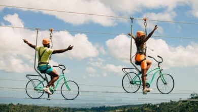 Bike-Wire-World-Record-at-TOROVERDE-Adventure-Park-Puerto-Rico