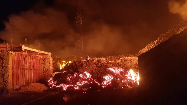 Lava del volcán