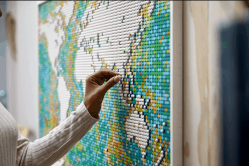 LEGO Art World Map