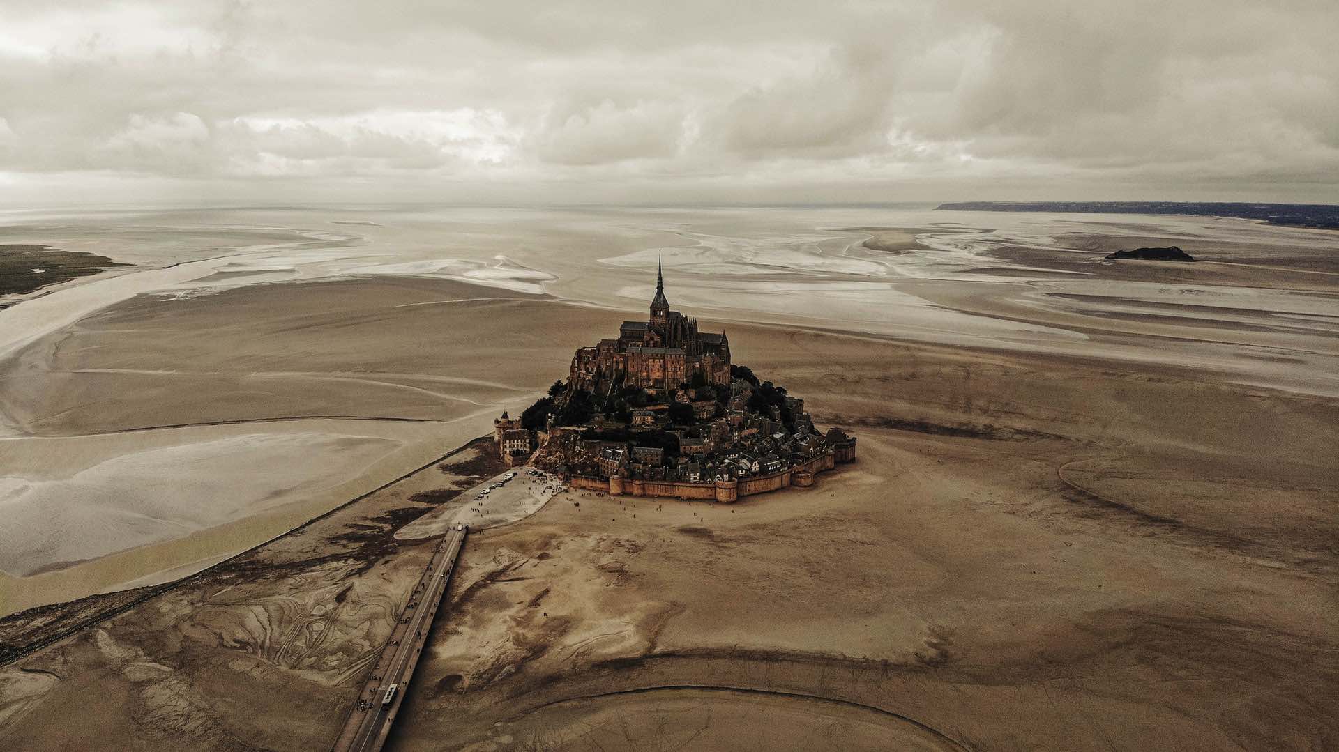 Mont Saint-Michel en invieno