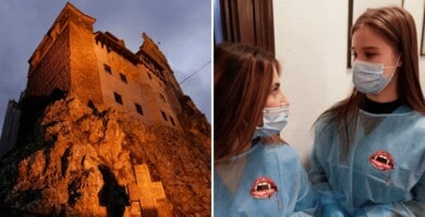 El castillo de Drácula, en Rumania, ofrece a sus visitantes la posibilidad de vacunarse contra el COVID-19