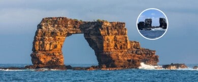 Colapsó el Arco de Darwin, un atractivo natural de las islas Galápagos