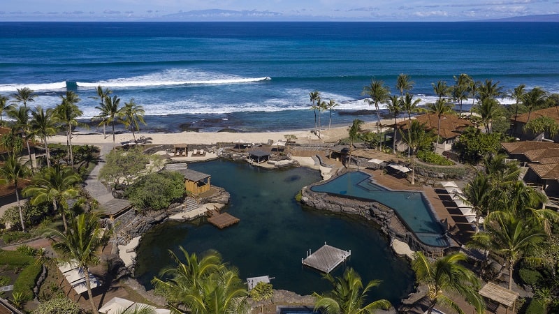 Acuario del Four Sesons Resort en Hawái