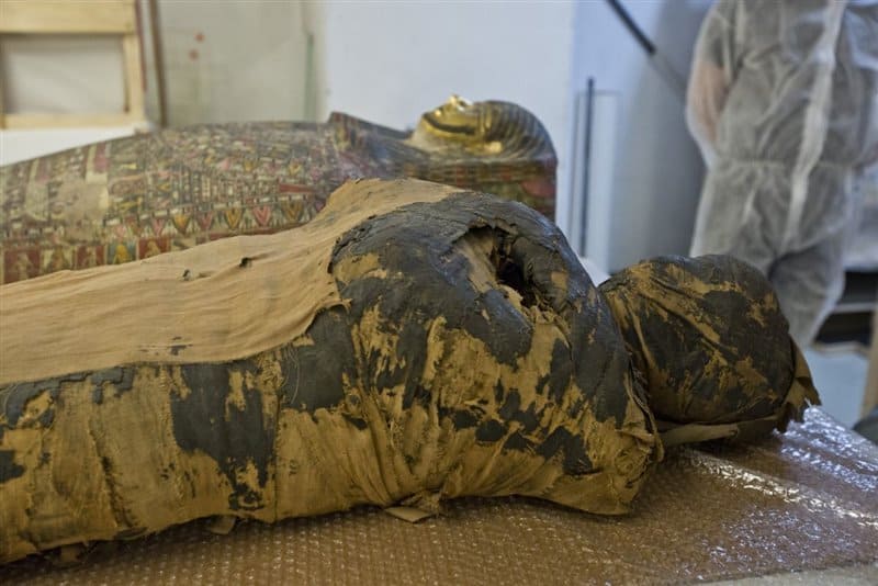 momia egipcia embarazada