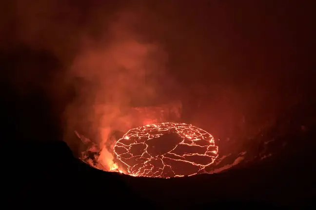 Lava en el volcán Kilauea