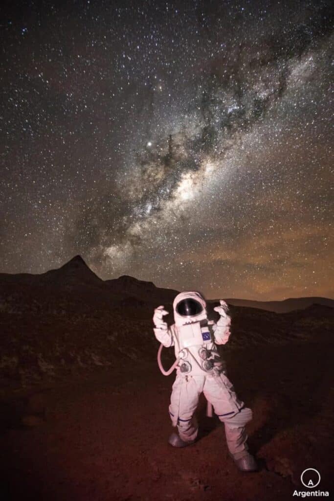 astronauta en la puna