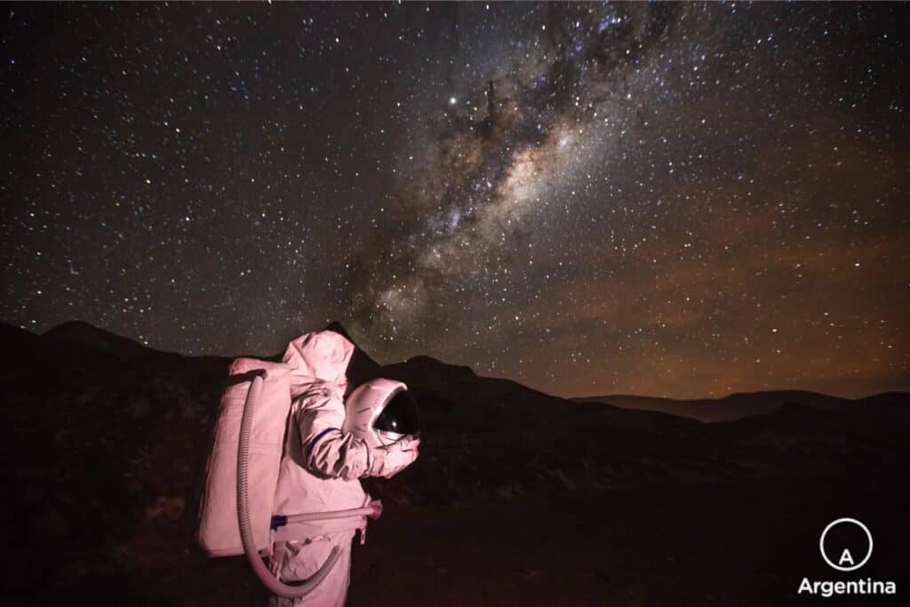 astronauta en la puna