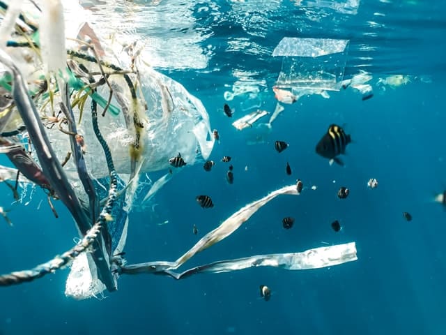 Basura en el océano