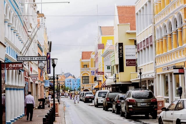 Calle de la isla de Curazao