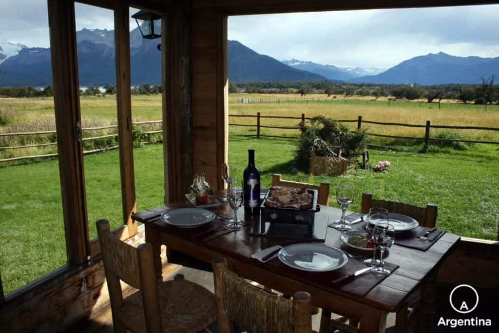 Comedor de Estancia Nibepo Aike en calafate