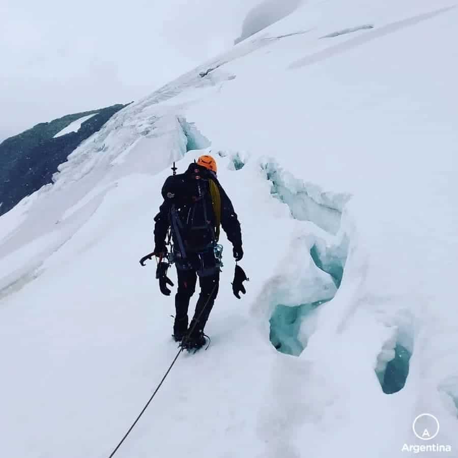 excursión en la nieve