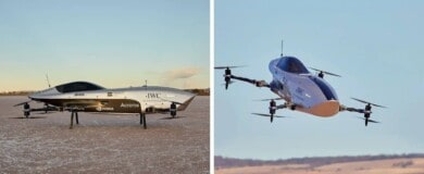 El primer auto eléctrico volador pensado para carreras aéreas completó su primer vuelo