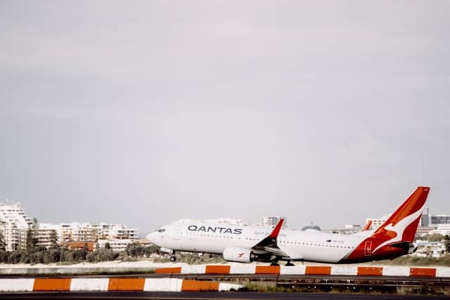 Avión de Qantas