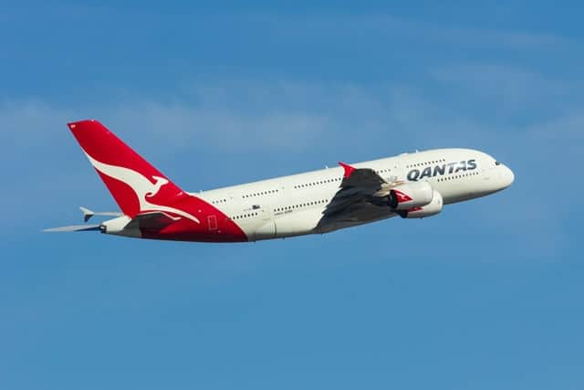 Avión de Qantas