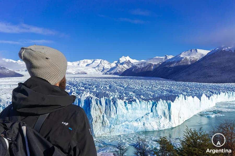 joaquin frente al glaciar perito moreno