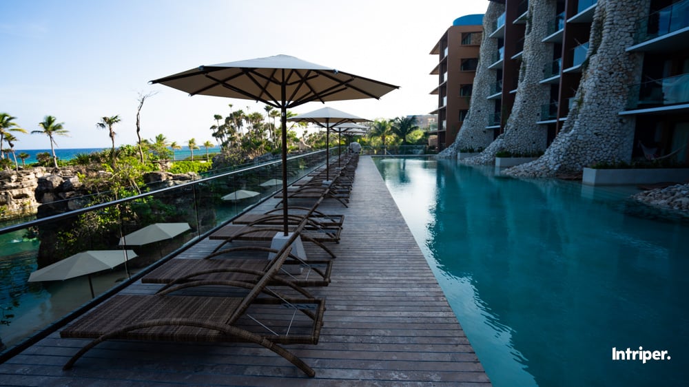 Hotel Xcaret Arte: the rooms with sea view.