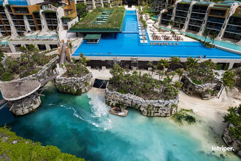 Hotel Xcaret Arte from above