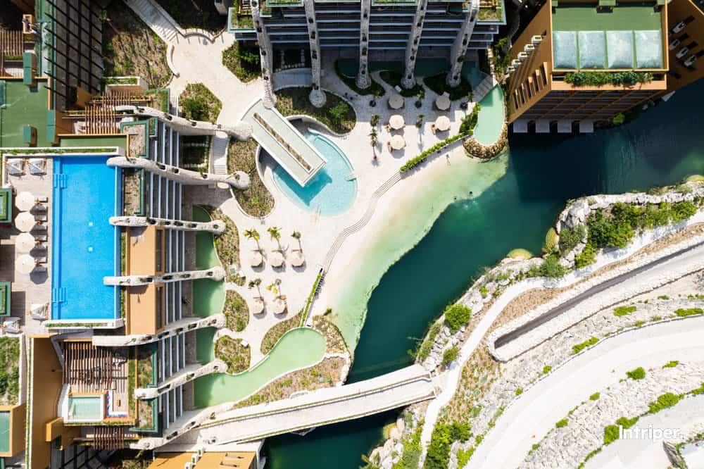 Hotel Xcaret Arte from above