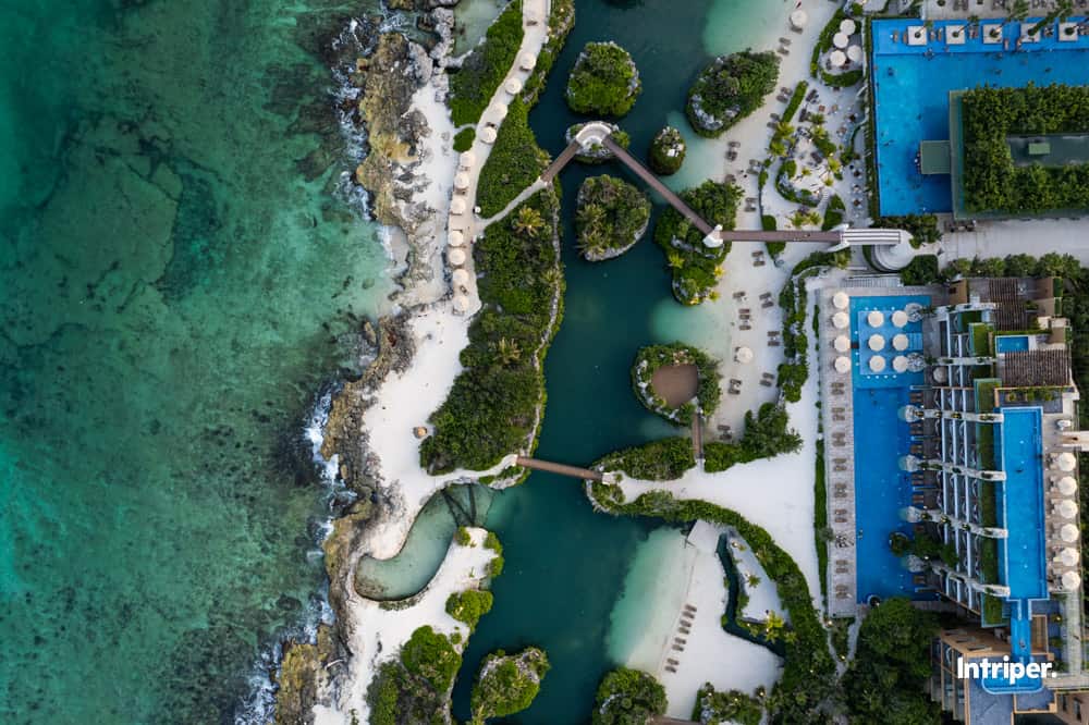 Hotel Xcaret Arte from above