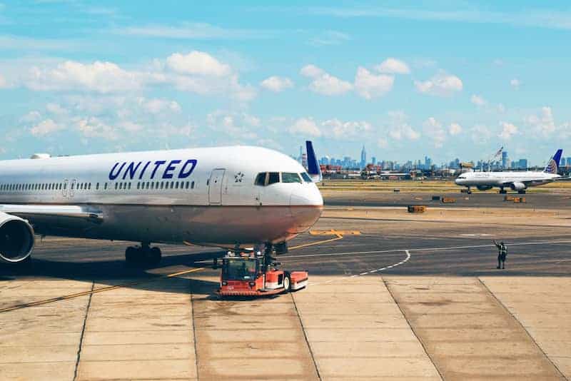 Avión de United Airlines