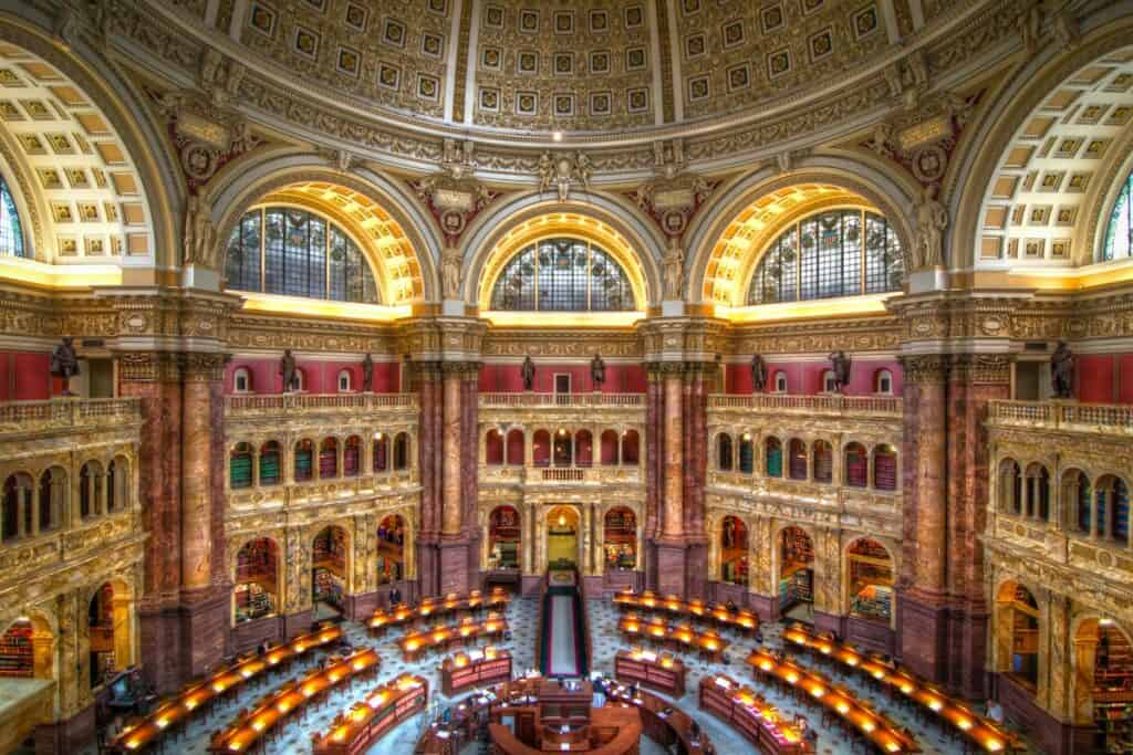 10 lugares que visitar en Washington: la Biblioteca del Congreso