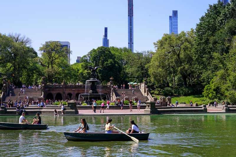 Personas en Central Park, Nueva York