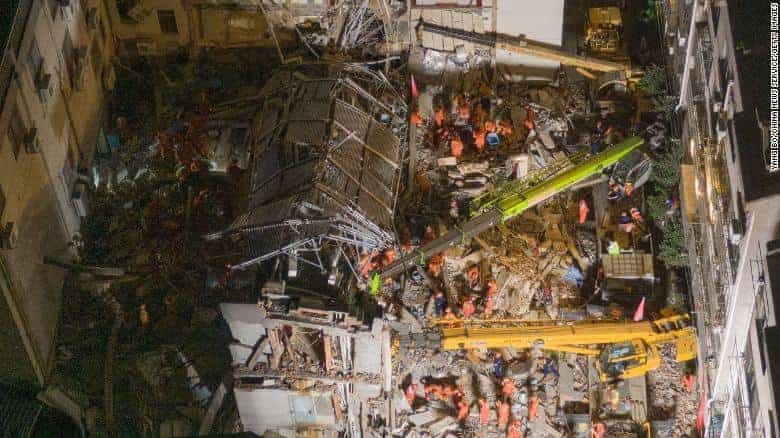 Un hotel colapsó en China