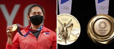 Una pesista de Filipinas ganó la primera medalla de oro para su país en los Juegos Olímpicos Tokio 2020