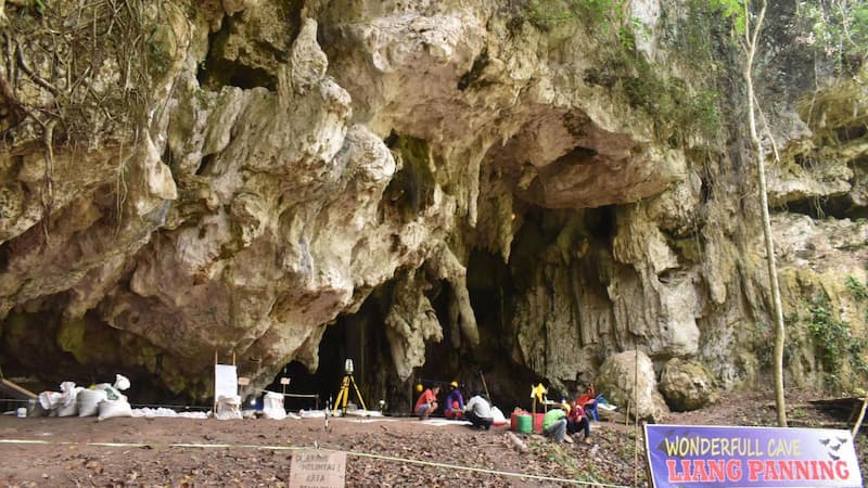  cueva de Leang Panninge.