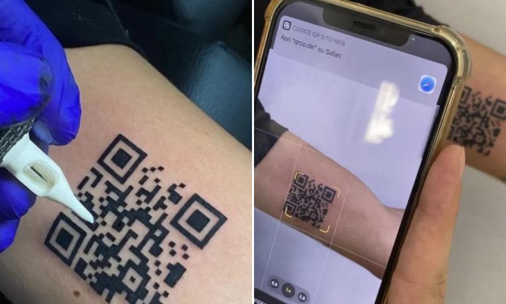 Hombre se tatúa el código QR de su vacunación para evitar problemas en sus viajes