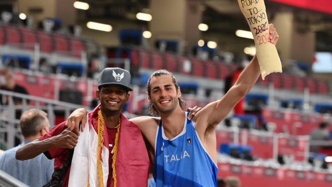 image Gianmarco Tamberi gianmarco tamberi y mutaz barshim