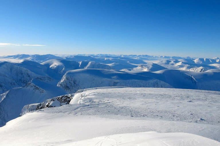 Montaña de Suecia que perdió dos metros de altura en el último año