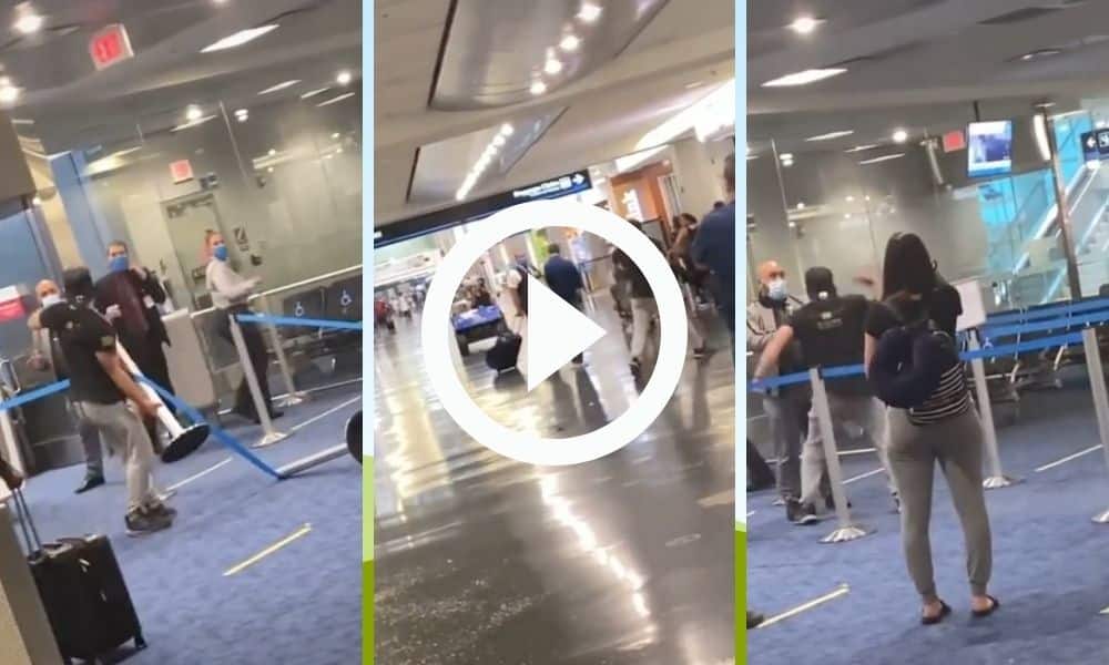 pelea aeropuerto miami pasajero cubreboca