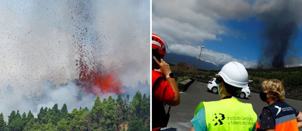 lava Entró en erupción el volcán de La Palma, en Islas Canarias y comenzó el proceso de evacuación Entró en erupción el volcán de La Palma, en Islas Canarias y comenzó el proceso de evacuación