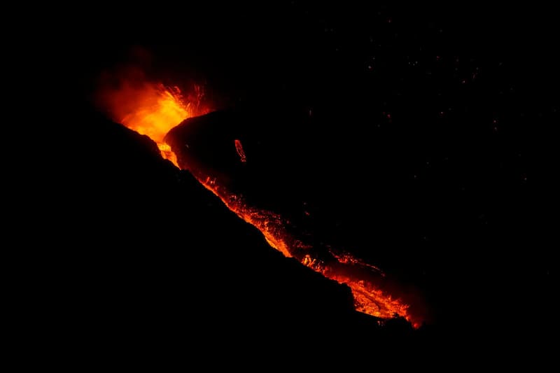 Erupción volcánica la palma