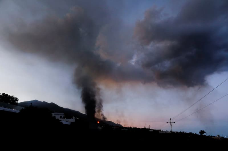 Erupción volcánica la palma