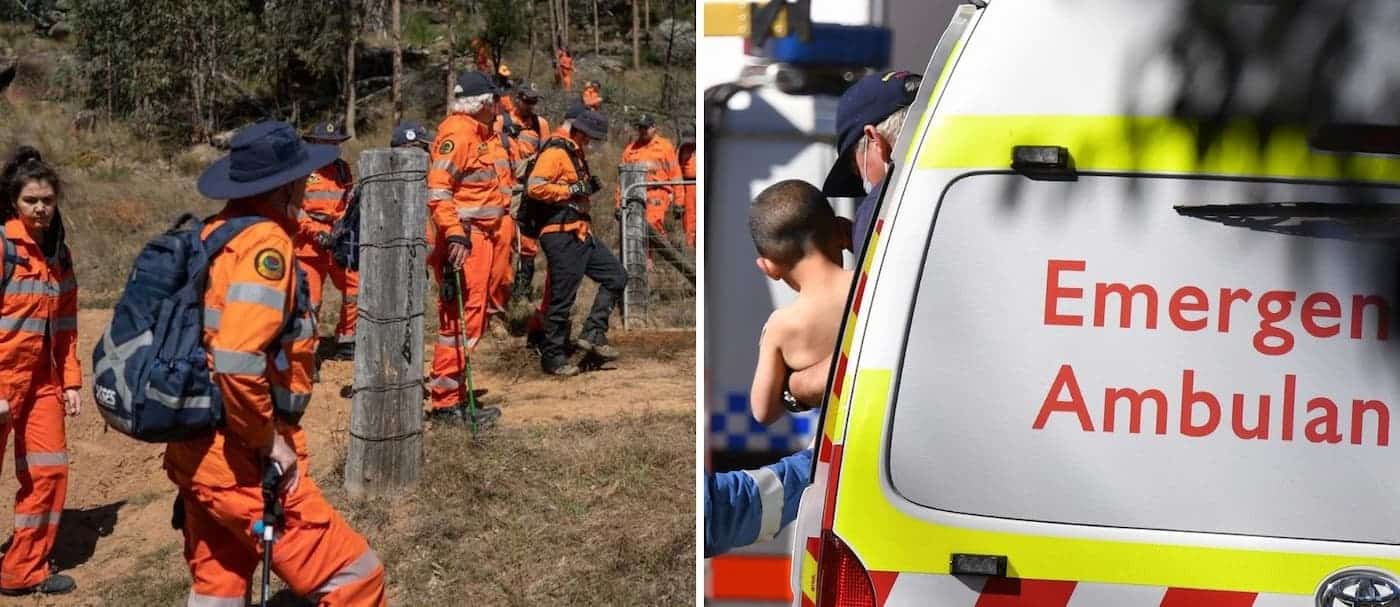 Lograron rescatar a un niño que estuvo perdido en el bosque de Australia por 3 días