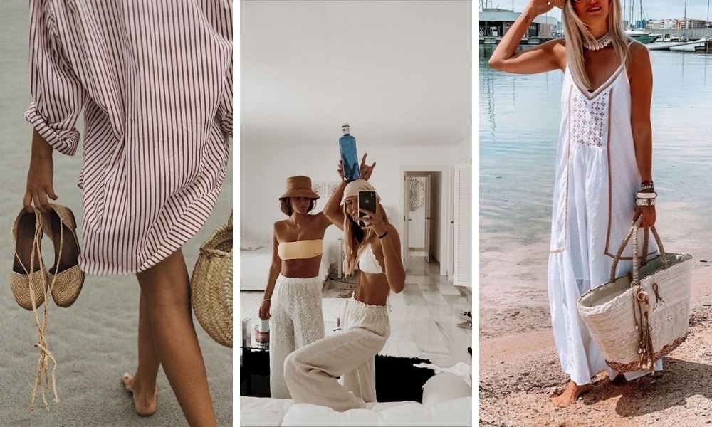 outfit de playa mujeres look 2021 2022