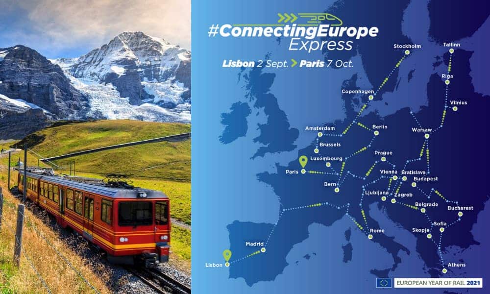 Recorrer todo Europa en tren es posible Connecting Europe Express partió hoy de Lisboa y terminará el 7 de octubre en París