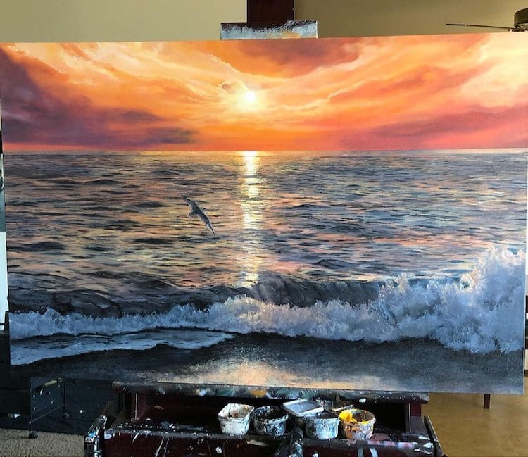 image fobia al océano artista californiana crea pinturas increiblemente realistas para enfrentar su fobia al oceano 7