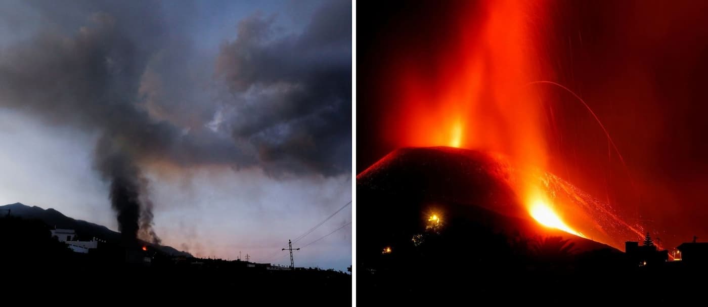 Se intensificó la erupción volcánica de La Palma y cierran el aeropuerto